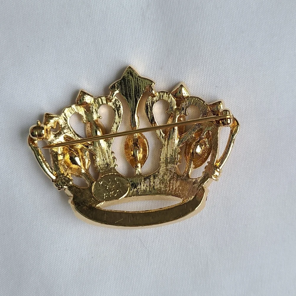 Kenneth Jay Lane For Avon Crown Brooch